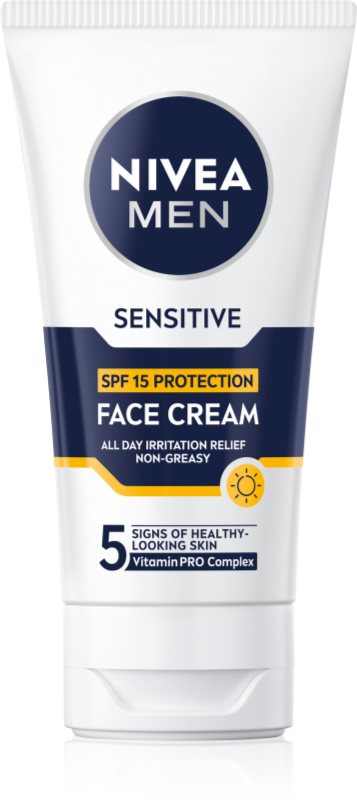 NIVEA MEN Sensitive cremă protectoare pentru barbati SPF 15 75 ml