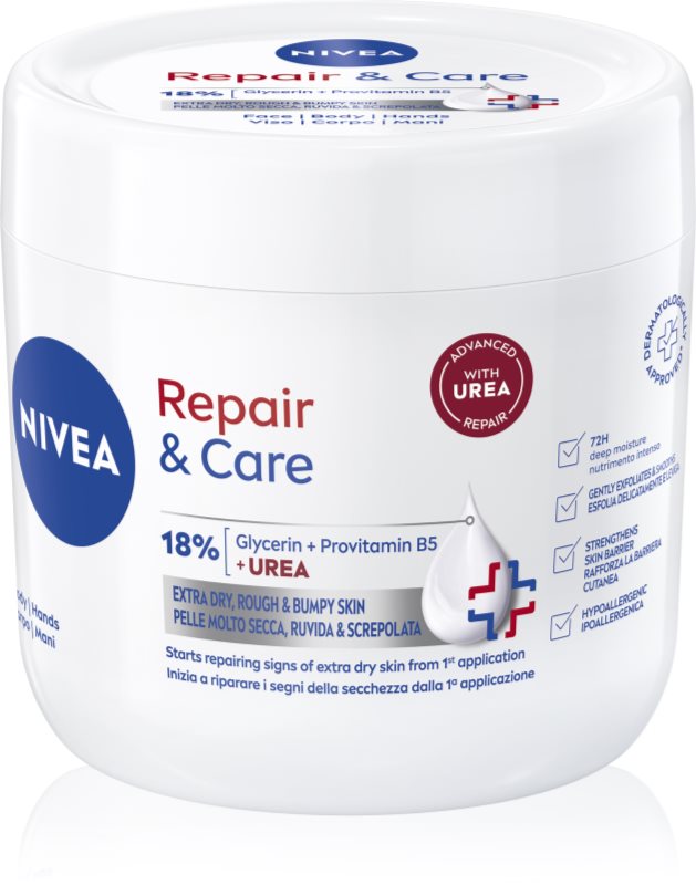 NIVEA Repair & Care Urea cremă de corp regeneratoare pentru pielea uscata sau foarte uscata 400 ml
