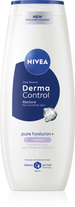 NIVEA Derma Control Restore gel de dus hidratant cu acid hialuronic