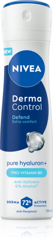 NIVEA Derma Control Defend spray anti-perspirant pentru piele iritata 150 ml