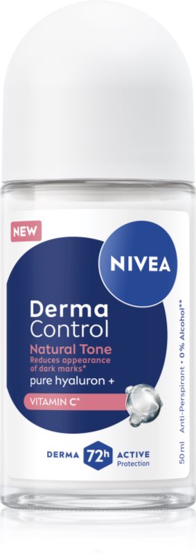 NIVEA Derma Control Natural Tone deodorant roll-on antiperspirant impotriva petelor intunecate 50 ml