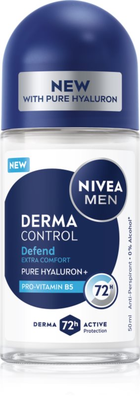 NIVEA MEN Derma Control Defend deodorant roll-on antiperspirant pentru barbati 50 ml