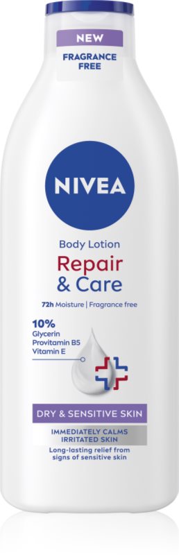 NIVEA Repair & Care Sensitive lapte de corp calmant pentru piele uscata si sensibila 400 ml