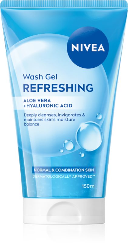NIVEA Refreshing gel fresh de curatare pentru piele normală și mixtă 150 ml