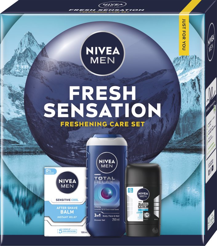 NIVEA MEN Fresh Sensation set cadou corp si fata
