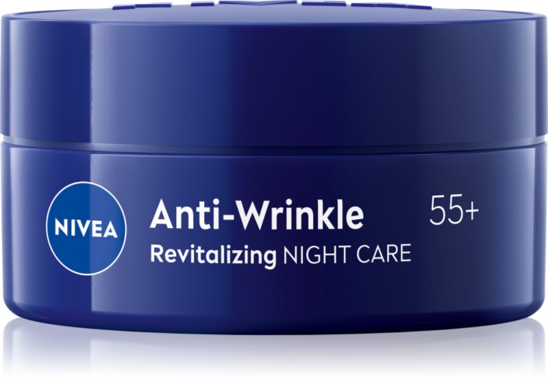 NIVEA Revitalizing cremă de noapte anti-îmbătrânire antirid 55+ 50 ml