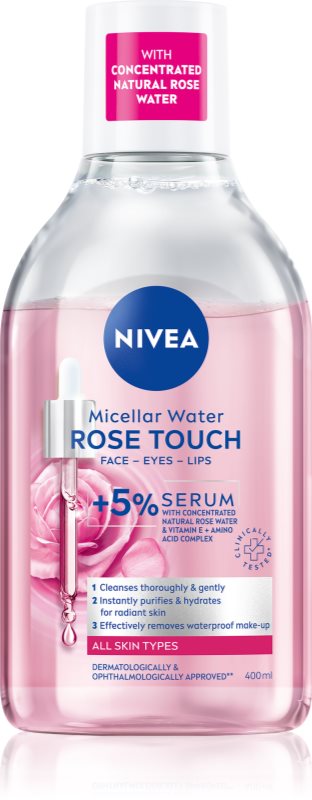 NIVEA Rose Touch apa micelara 2 in 1 400 ml