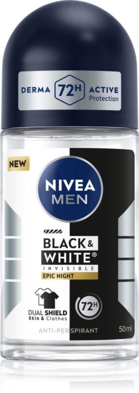 NIVEA MEN Black & White Epic Night antiperspirant roll-on 72 ore 50 ml