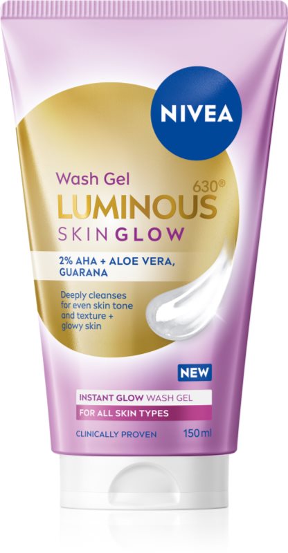 NIVEA Luminous Skin Glow gel de curatare facial pentru o piele mai luminoasa 150 ml