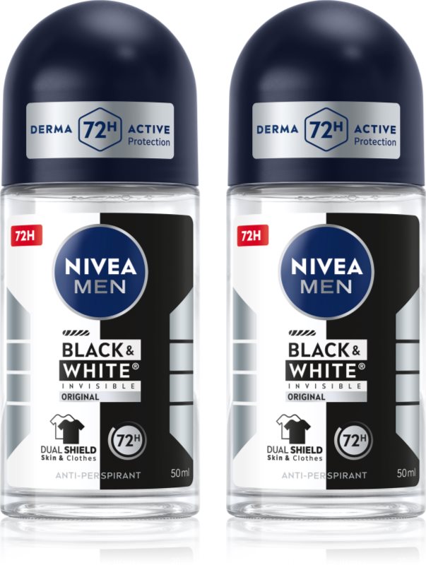 NIVEA MEN Black & White Invisible Original deodorant roll-on antiperspirant ambalaj economic