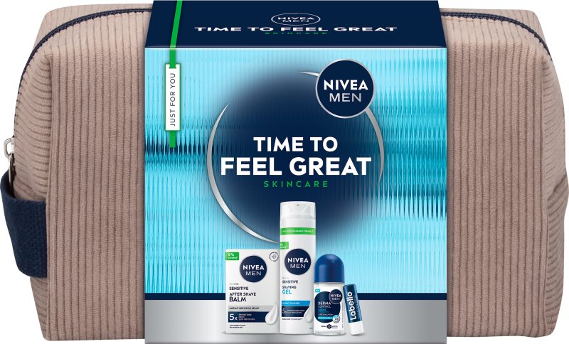 NIVEA MEN Time to Feel Great set cadou pentru piele sensibilă