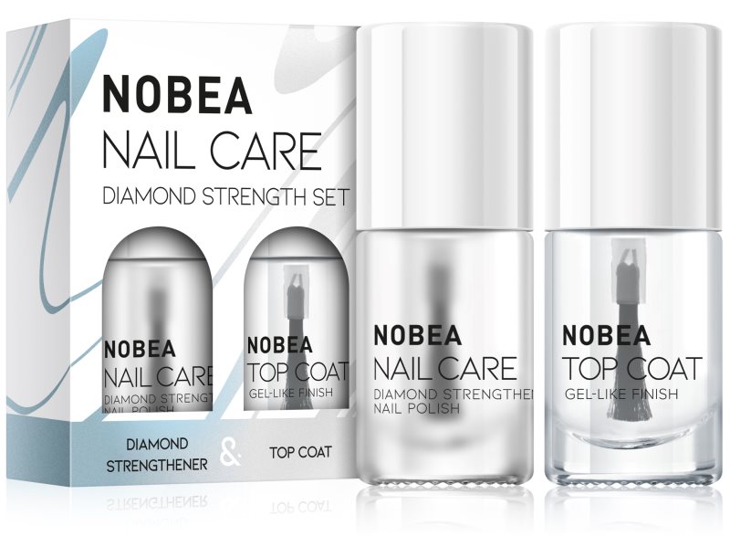 NOBEA Nail Care Diamond Strength Set set de lacuri de unghii Diamond strength set