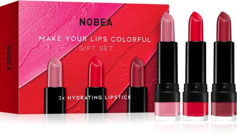 NOBEA Beauty Pleasure NOBEA Make Your Lips Colorful Gift Set set de rujuri ediție cadou