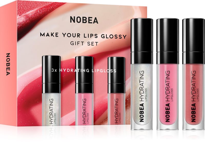 NOBEA Beauty Pleasure NOBEA Make Your Lips Glossy Gift Set set cu luciu de buze ediție cadou