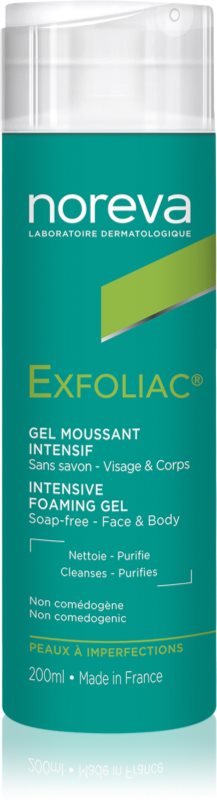 Noreva Exfoliac Intensive Foaming Gel gel spumant de curatare impotriva imperfectiunilor pielii