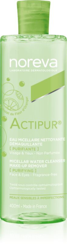 Noreva Actipur Micellar Water Cleanser apa de fata cu particule micele 400 ml