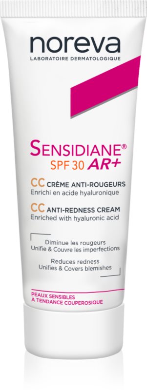 Noreva Sensidiane AR+ CC Cream cremă CC împotriva roșeții tenului SPF 30 40 ml
