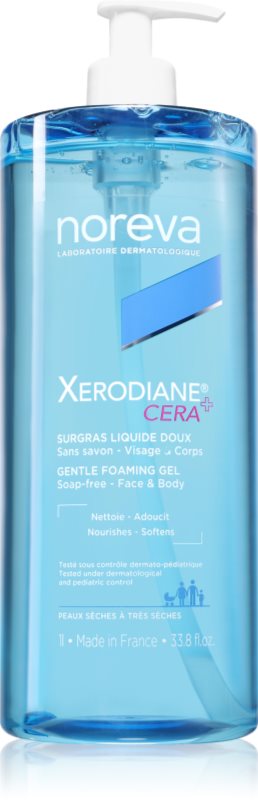 Noreva Xerodiane® Cera Gentle Foaming gel gel de curățare blând pentru piele uscata si sensibila 1000 ml