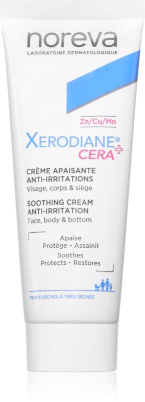 Noreva Xerodiane® Cera Soothing Cream Anti-Irritation crema calmanta pentru fata si corp 40 ml