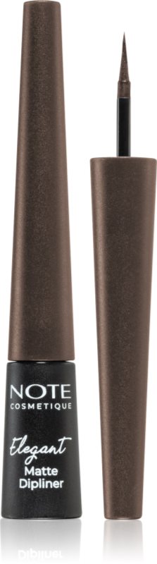 Note Cosmetique Elegant Matte Dipliner tuș lichid pentru ochi, cu efect mat