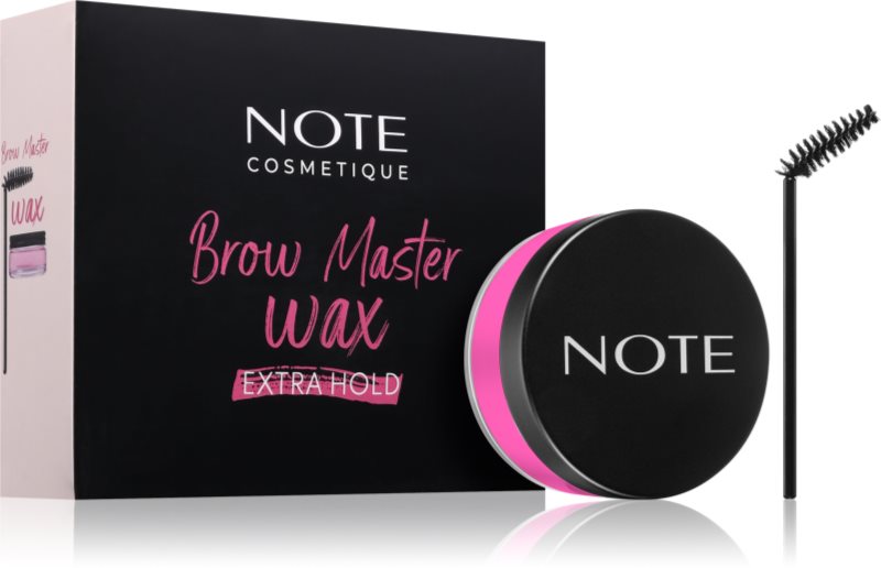 Note Cosmetique Brow Master Wax ceară de fixare pentru sprâncene cu pensula 50 ml