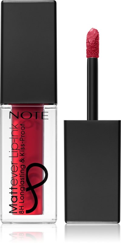 Note Cosmetique Mattever ruj de buze lichid, cu finisaj matifiant 14 Unpredictable Red 4,5 ml