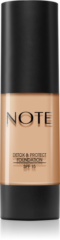 Note Cosmetique Detox & Protect machiaj lichid cu un finisaj mat SPF 15