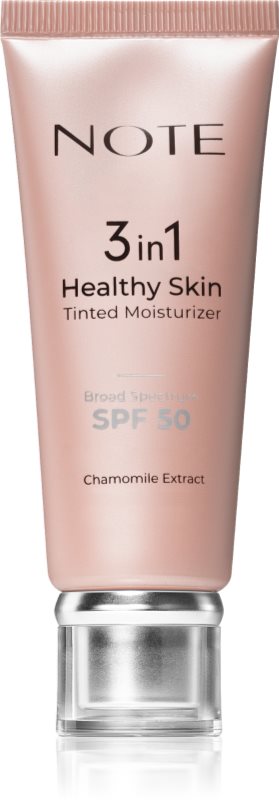 Note Cosmetique 3 in 1 Healthy Skin cremă hidratantă nuanțatoare SPF 50 30 ml