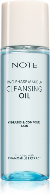 Note Cosmetique Two Phase Cleansing Oil demachiant bifazic rezistent la apa pentru buze si ochi 100 ml