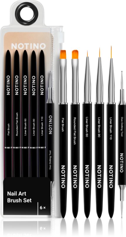 Notino Nail Tools Nail Art Brush Set set perii machiaj pentru unghii