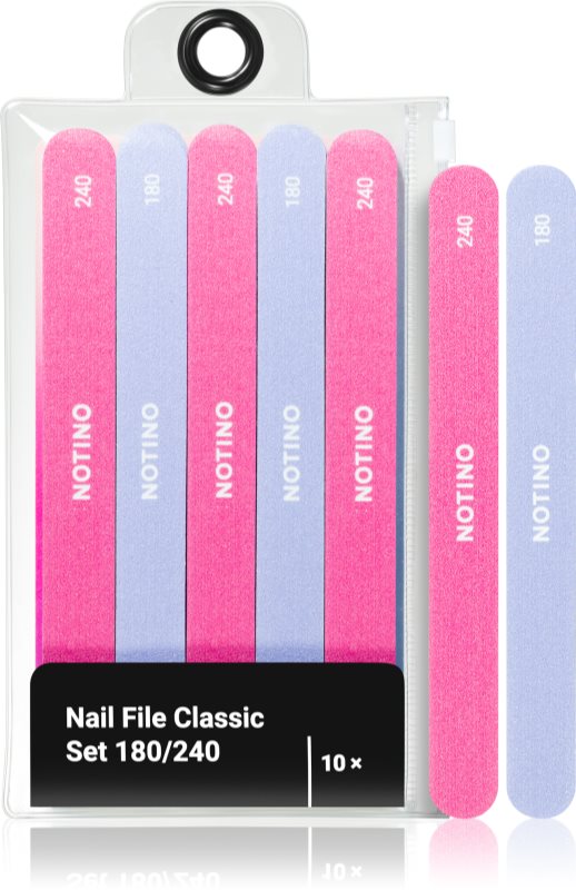 Notino Nail File Classic Set 180/240 set de pile