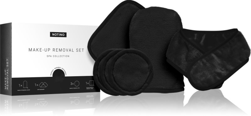 Notino Spa Collection Make-up removal set set demachiant pentru make-up din microfibră Black