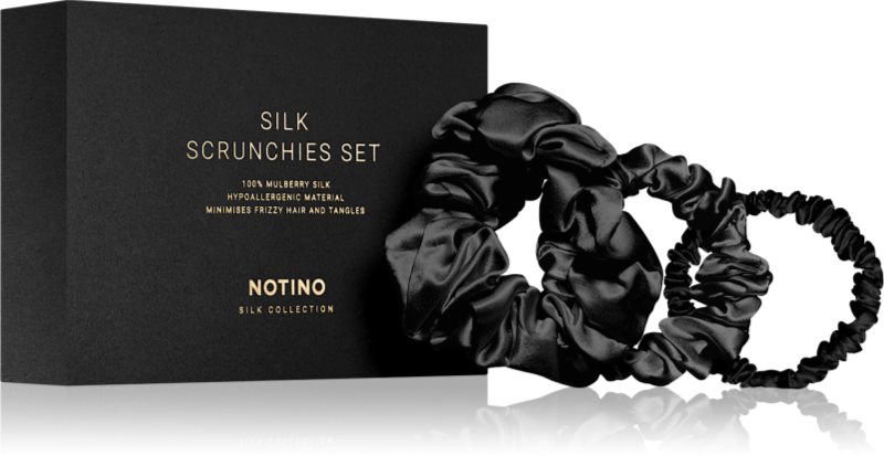 Notino Silk Collection Scrunchie Set set de elastice pentru păr din mătase culoare