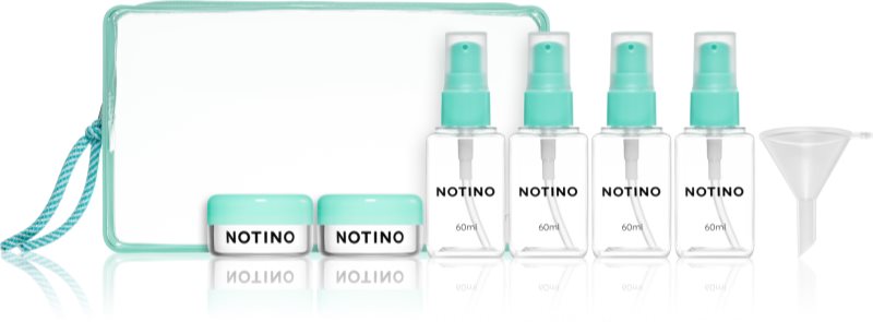 Notino Travel Collection Travel Bottle Set sticluțe pentru călătorie reutilizabile Black