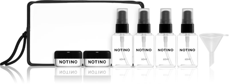 Notino Travel Collection Travel Bottle Set sticluțe pentru călătorie reutilizabile Black