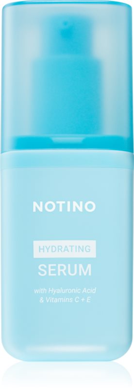 Notino Hydrating Serum with Hyaluronic Acid & Vitamins C + E ser hidratant pentru strălucirea și netezirea pielii 30 ml