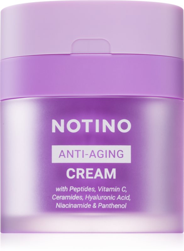Notino Anti-Aging Cream with Peptides, Vitamin C, Ceramides, Hyaluronic Acid, Niacinamide & Pantheno crema de zi si de noapte împotriva îmbătrânirii pielii 50 ml