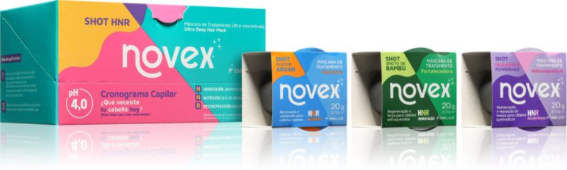 Novex PowerShot Masca de par 3x20 g