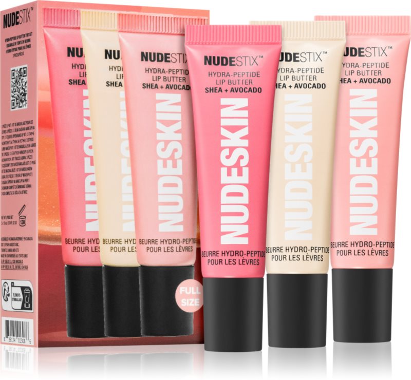 Nudestix Nudeskin Hydra-Peptide Lip Butter Tint Set set cadou de buze