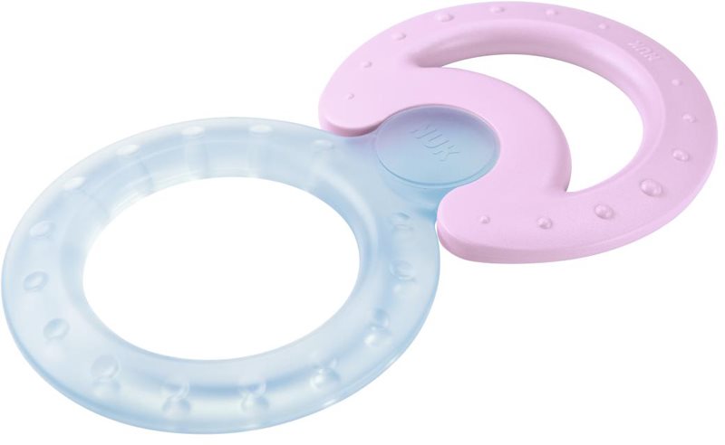 NUK Teether jucărie pentru dentiție cu efect racoritor 3-12 m Violet 2 buc
