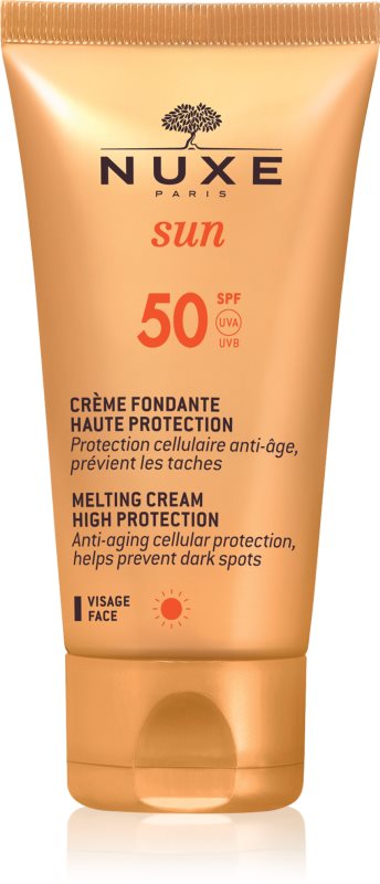 Nuxe Sun Melting Cream High Protection crema de soare pentru fata SPF 50 50 ml