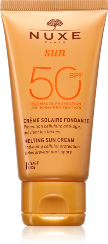 Nuxe Sun Melting Cream High Protection crema de soare pentru fata SPF 50 50 ml