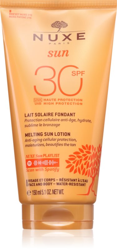 Nuxe Sun Delicious Cream High Protection lotiune solara pentru fata si corp SPF 30 150 ml