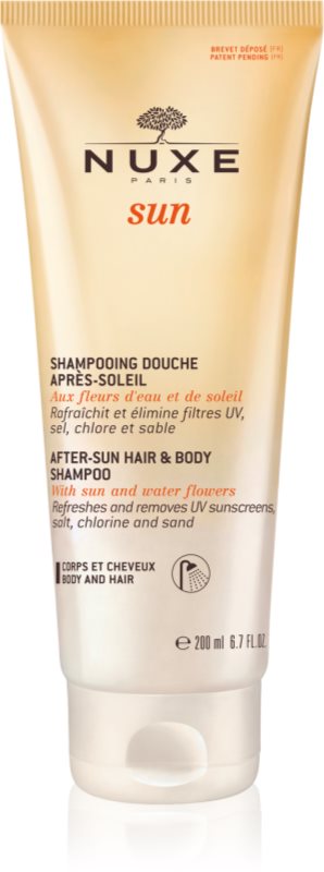 Nuxe Sun After-Sun Hair And Body Shampoo gel de dus dupa soare pentru corp si par 200 ml