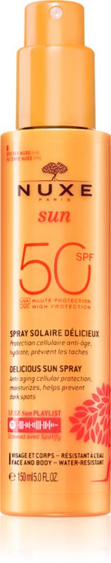 Nuxe Sun Melting Spray High Protection spray pentru bronzat cu o protectie UV ridicata 150 ml