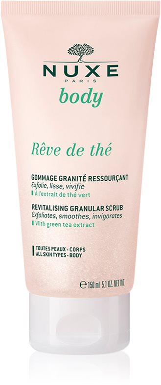 Nuxe Rêve de Thé Revitalising Granular Scrub peeling revitalizant. pentru corp 150 ml