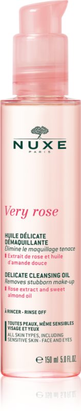 Nuxe Very Rose Delicate Cleansing Oil ulei de curățare blând pentru față și ochi 150 ml