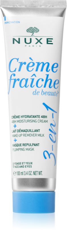 Nuxe Crème Fraîche de Beauté 3-en-1 cremă hidratantă cu o eficienta de 48 h 100 ml