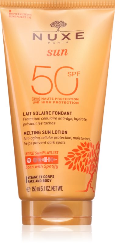 Nuxe Sun Melting Lotion High Protection loțiune de protecție solară SPF 50 150 ml