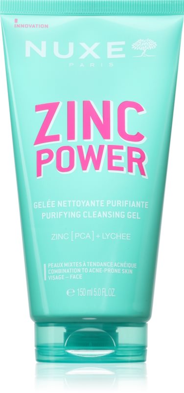 Nuxe Zinc Power Purifying Cleansing Gel gel de curățare impotriva imperfectiunilor pielii 150 ml